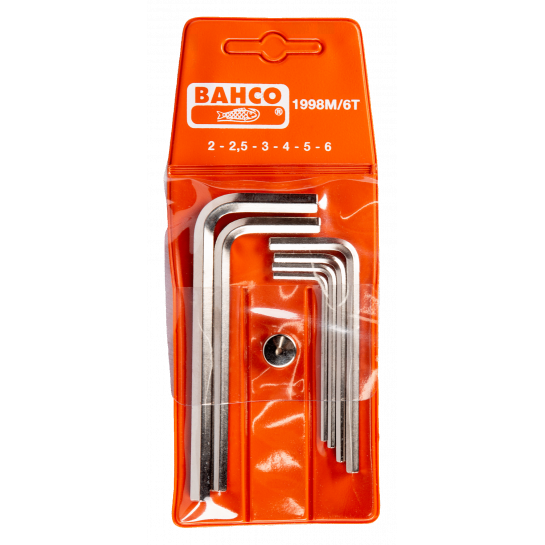 BAHCO sada imbusových kľúčov ponikl. 2-6mm 6ks