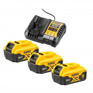 DeWALT sada akumulátorov a nabíjačky DCB1104P3 18V