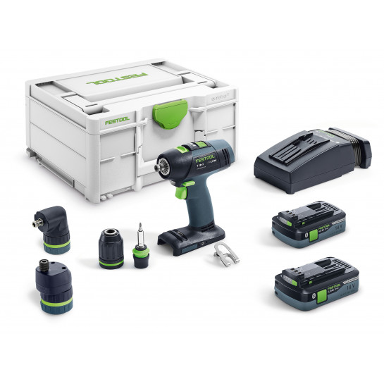 Festool T 18+3 HPC 4,0 I-Set akumulátorový vŕtací skrutkovač