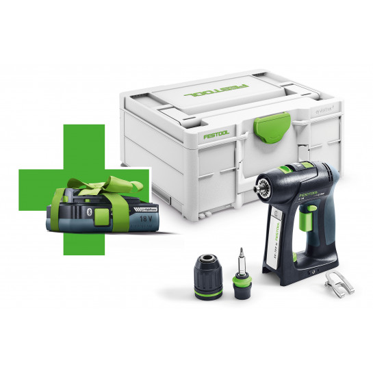 Festool C 18-Basic-4,0 akumulátorový vŕtací skrutkovač