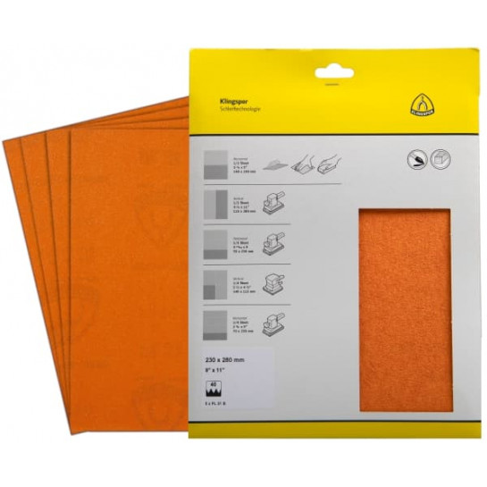 Klingspor PL31B papier brúsny 230x280mm zr. 80 (5ks)