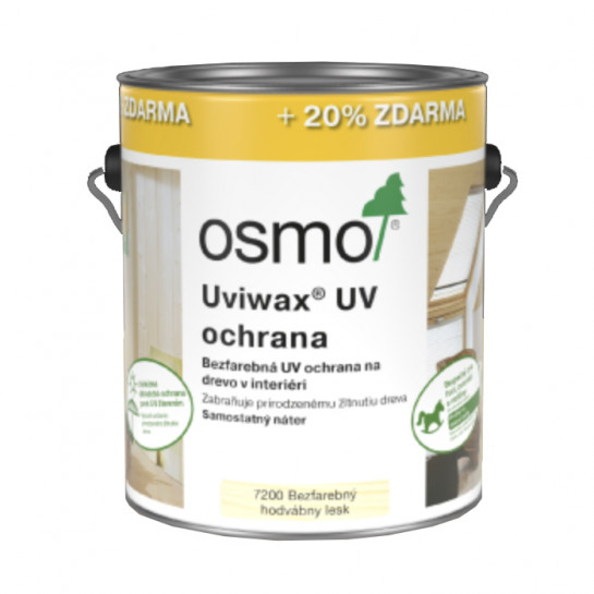 OSMO Uviwax UV ochrana 7266 biely smrek 0,75l