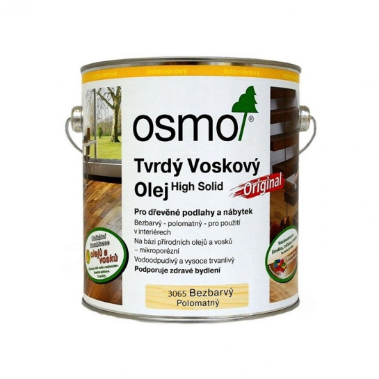 OSMO tvrdý voskový olej 3065 polomatný 2,5l